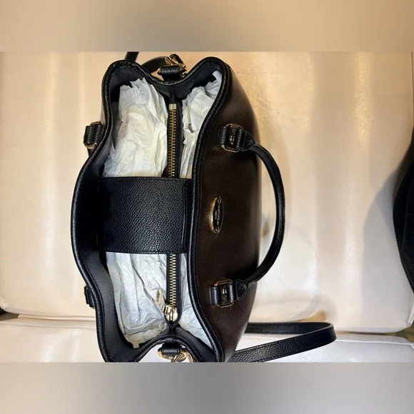 Coach Black and Bronze Satchel - Picture 8 of 15